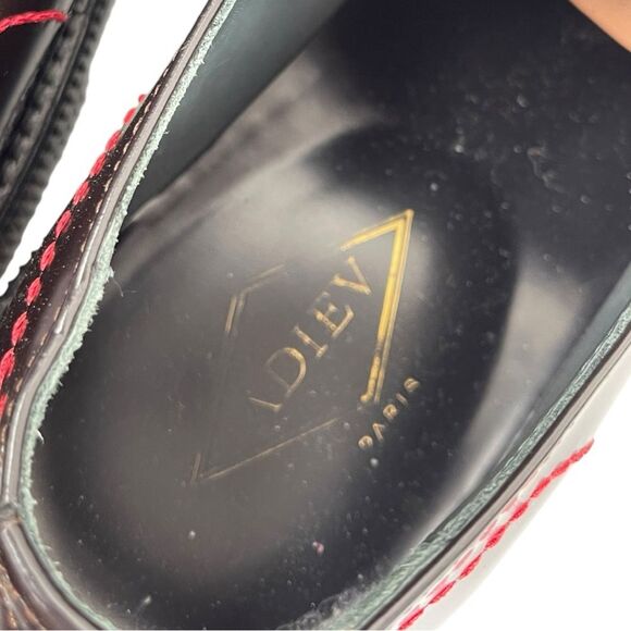 Adieu Paris Type 103 Black Leather Stitched Creeper Derby Shoes Men’s Size 10 - Picture 5 of 8